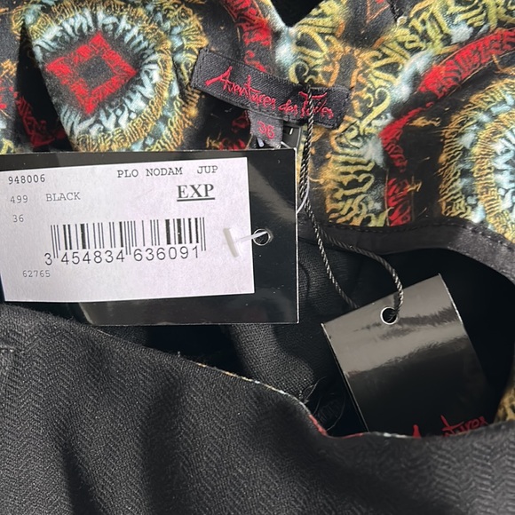 Aventures des Toiles black pencil skirt - Picture 6 of 6